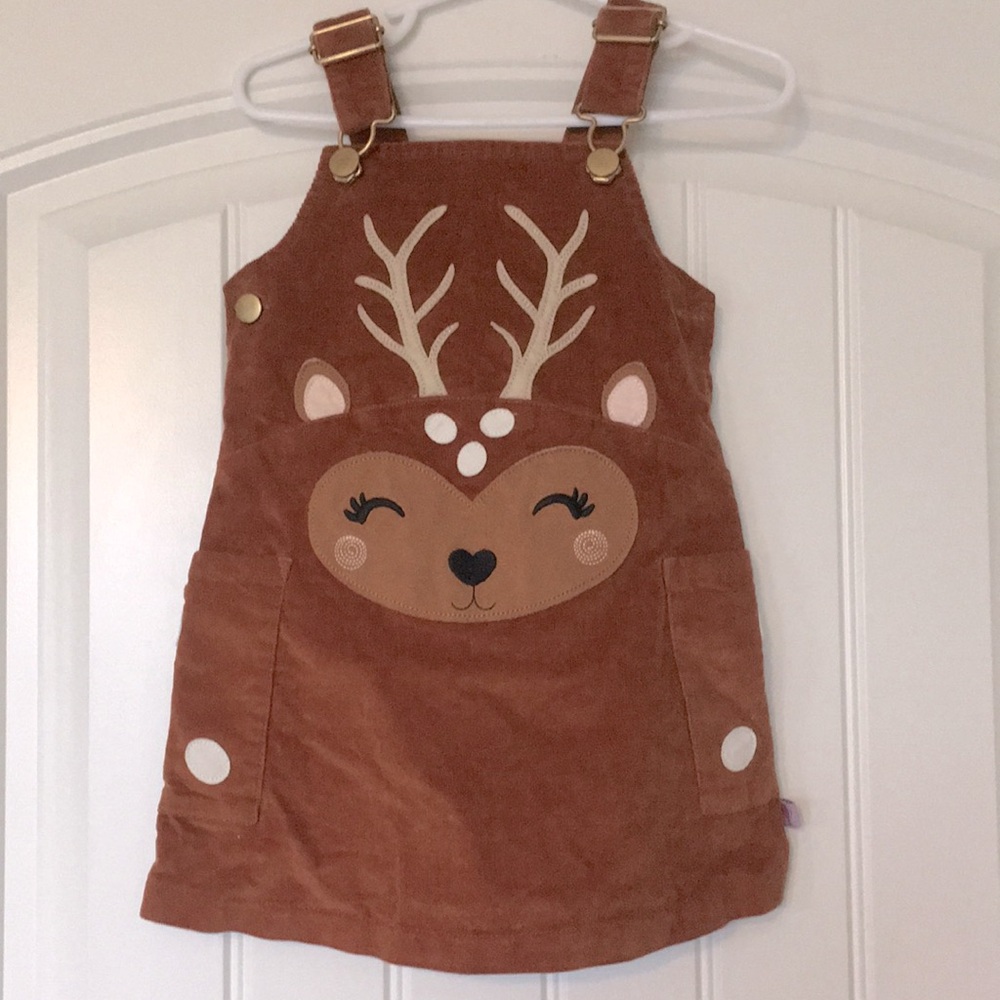Copper Key Reindeer Romper/Dress 2T